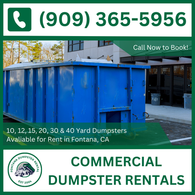 Fontana Commercial Dumpster Rental