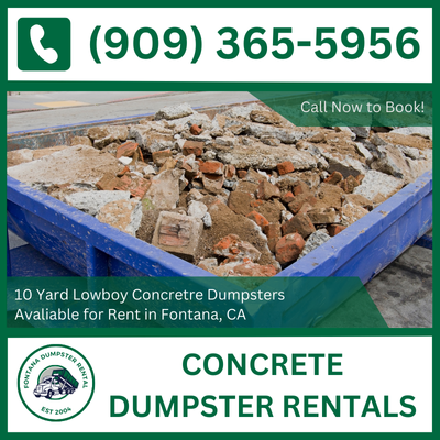Concrete Dumpster Rental